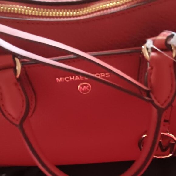 NWT Michael Kors Austin Medium Satchel-Shoulder Bag -Terracotta Pebbled Leather - Picture 11 of 16